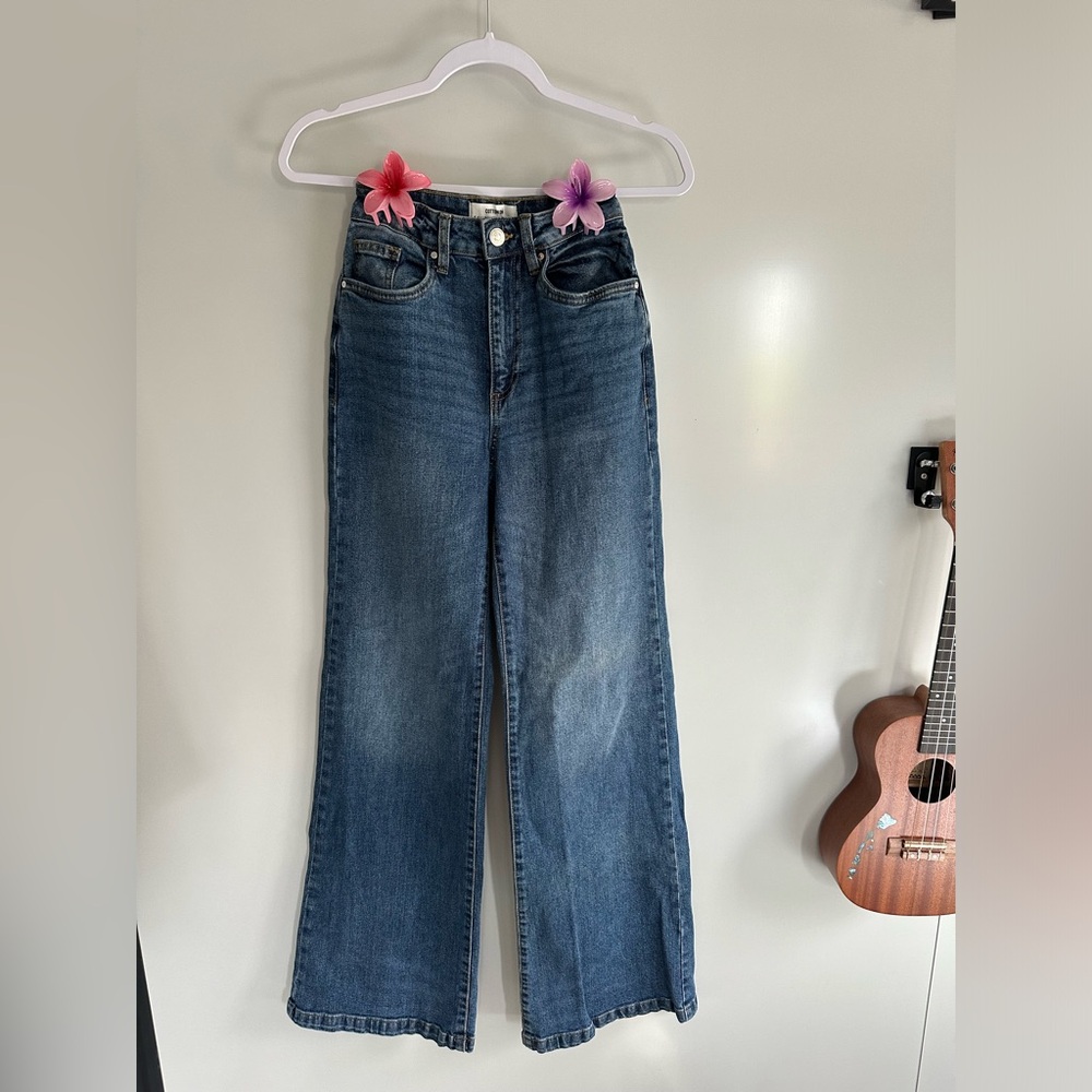 COTTON ON curvy stretch wide leg jeans